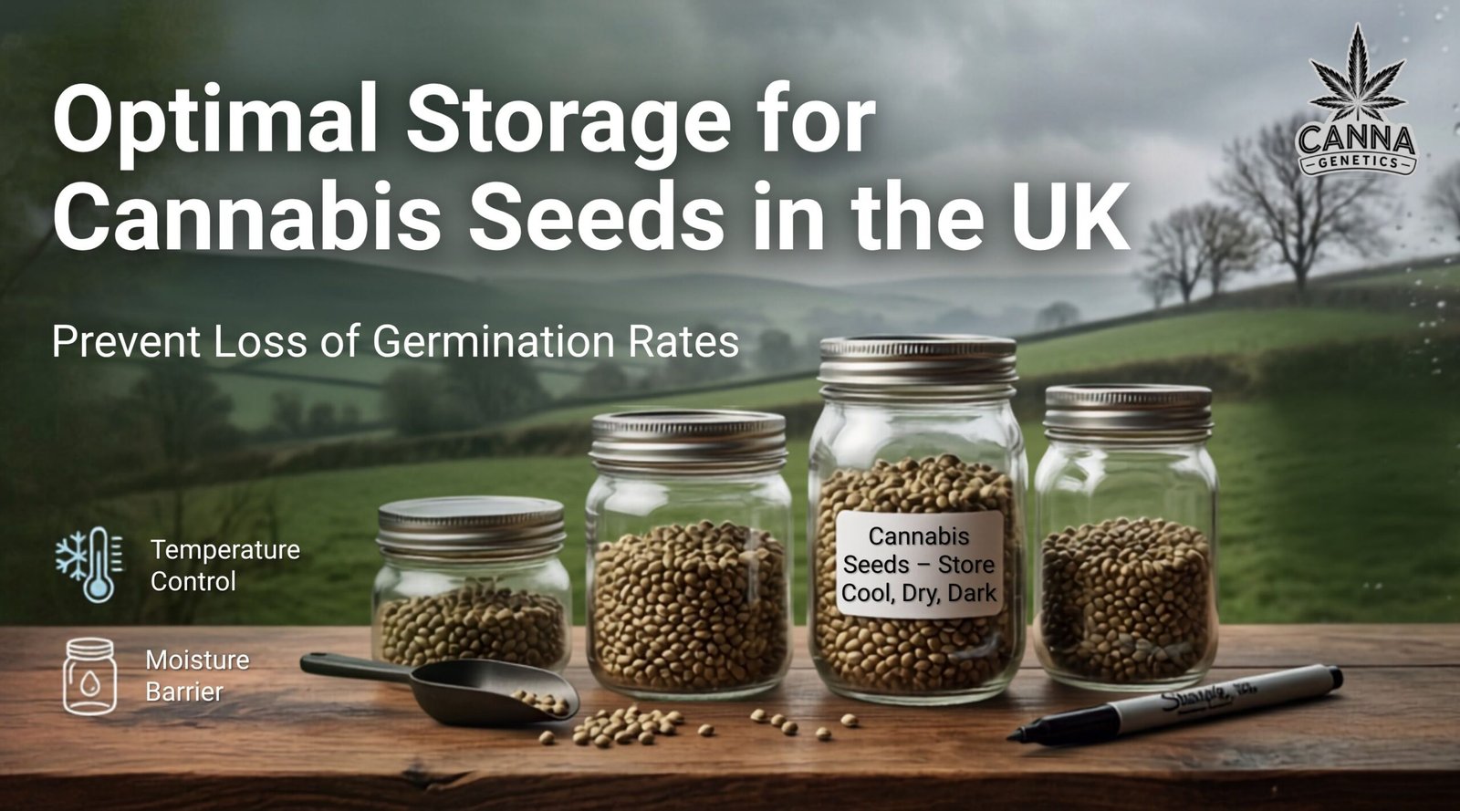 How to Store Cannabis Seeds in the UK Climate Without Losing Germination Rates 
