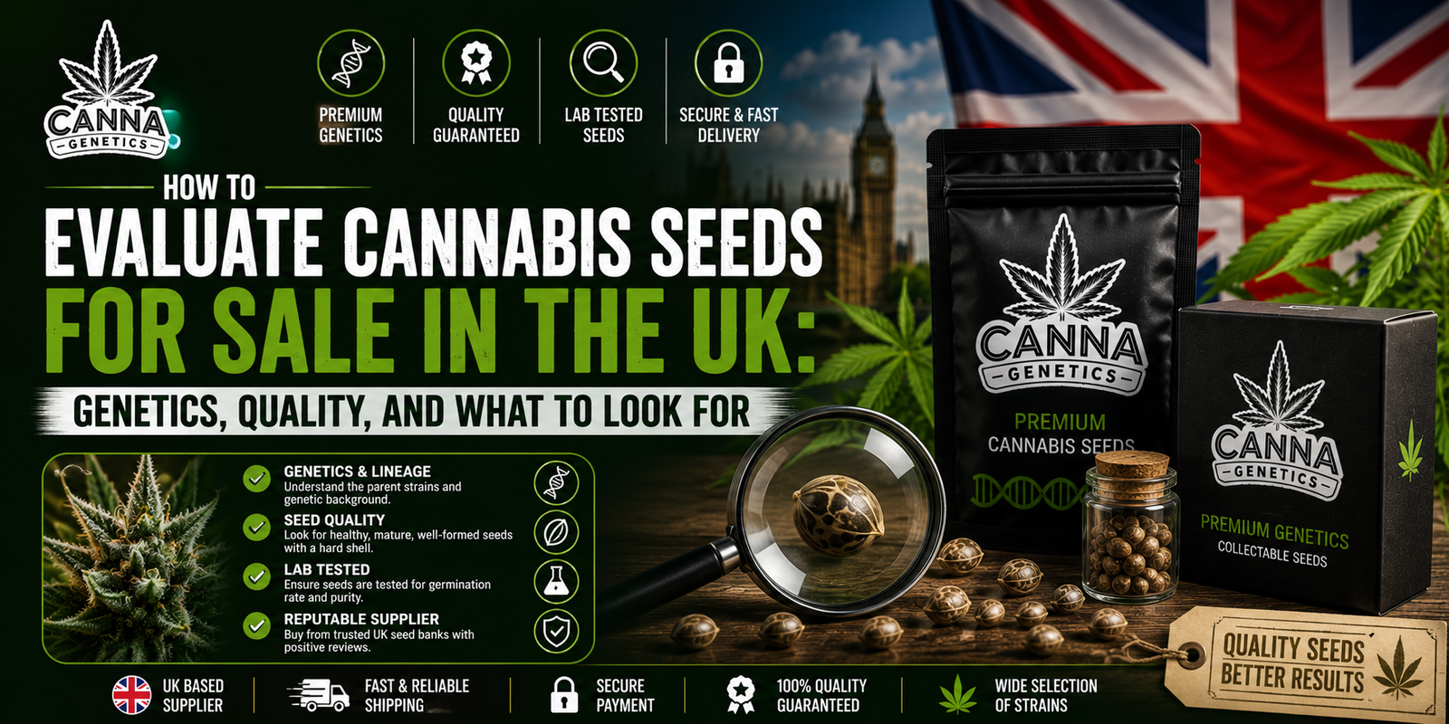 How to Evaluate Cannabis Seeds for Sale in the UK: Genetics, Quality, and What to Look For 