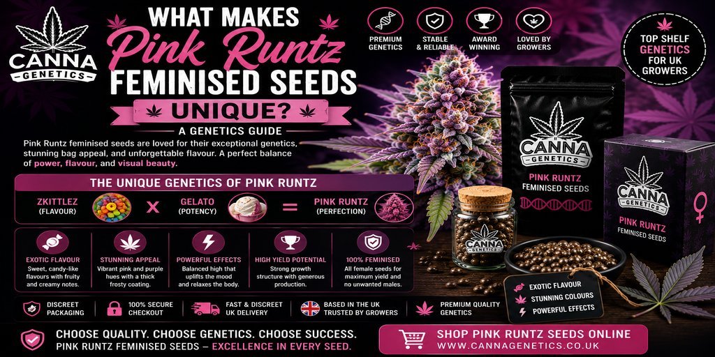 Pink Runtz Feminised Seeds: Genetics & Unique Traits