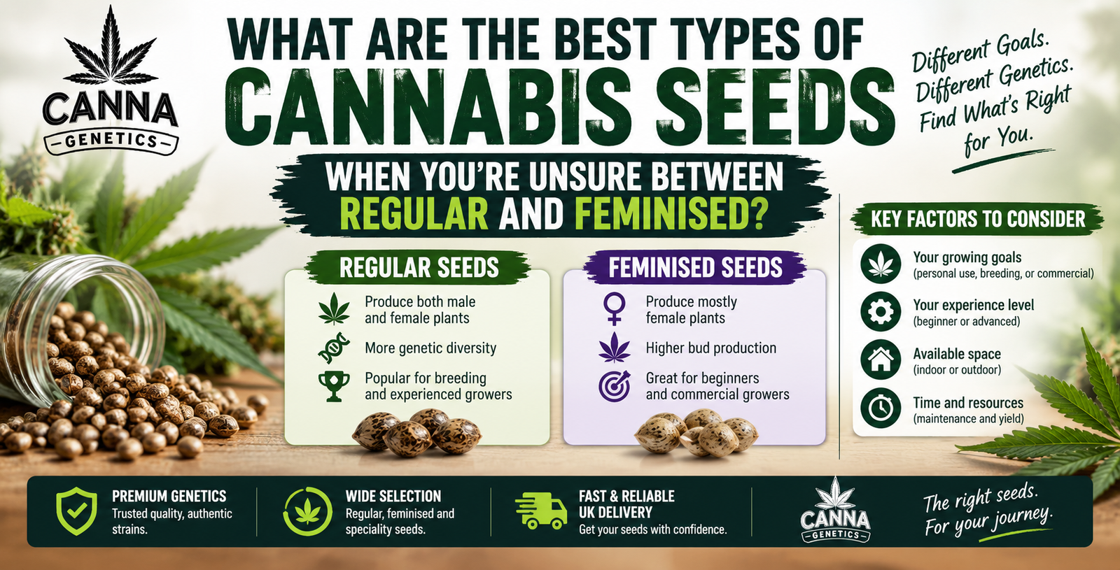What Are the Best Types of Cannabis Seeds When You’re Unsure Between Regular and Feminised?
