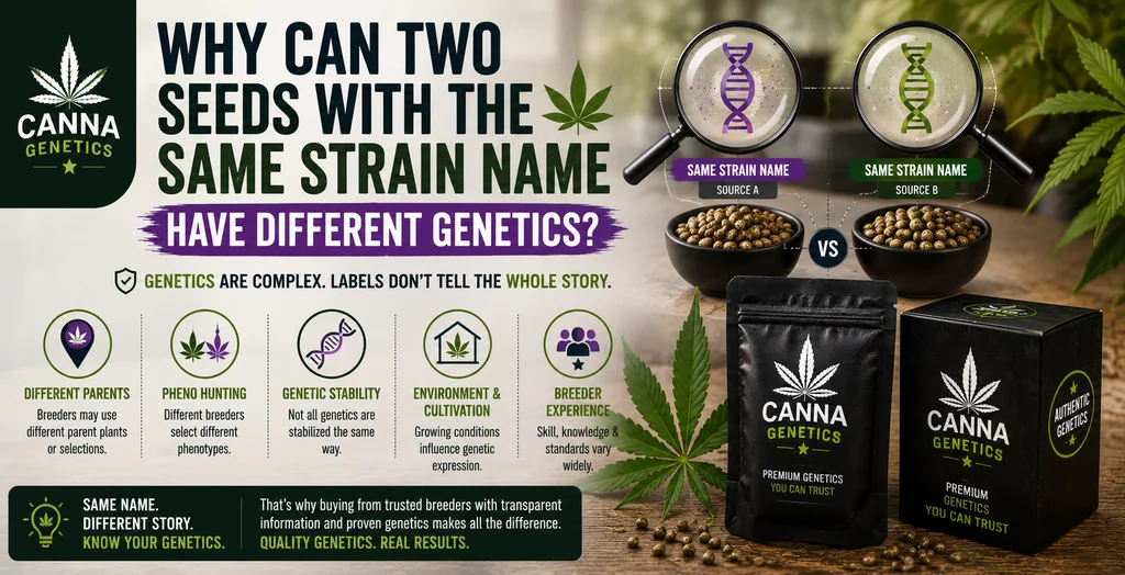 Why Can Two Seeds With the Same Strain Name Have Different Genetics?
